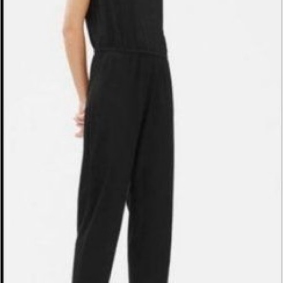 Eileen Fisher Lightweight Washable Stretch V-Neck Jumpsuit - Picture 2 of 6